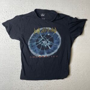 Def Leppard Adrenalize Band T Shirt Black Cotton Short Sleeve Mens Size Medium